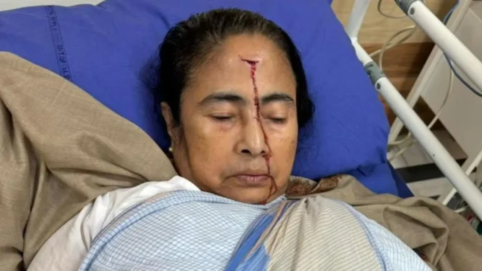 Mamta Banerjee gets injured, admitted in hospital