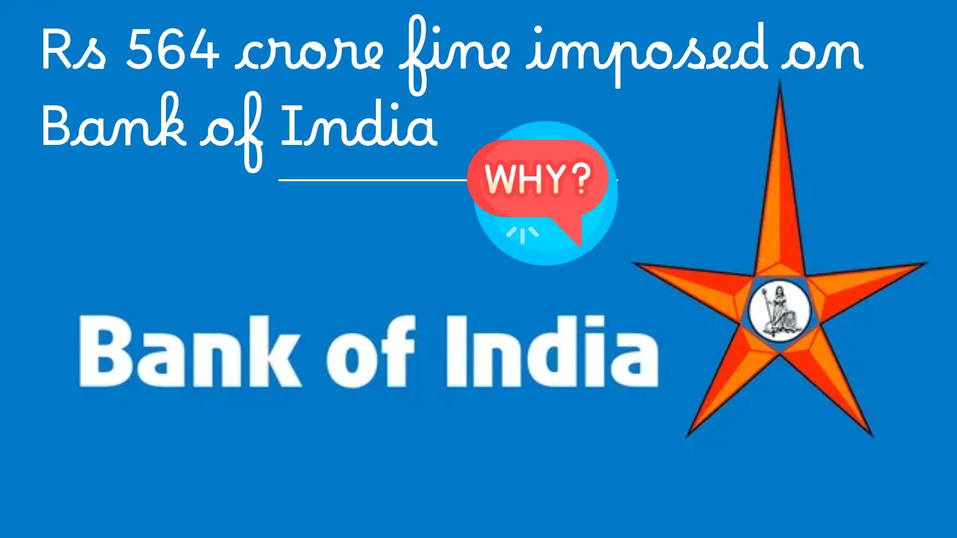 Rs 564 crore fine imposed on Bank of India, Know reason