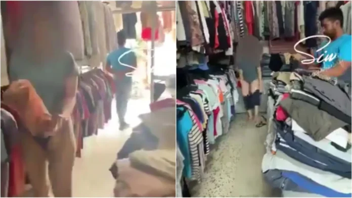 Viral Video of Girl changing Clothes openly in front of Public