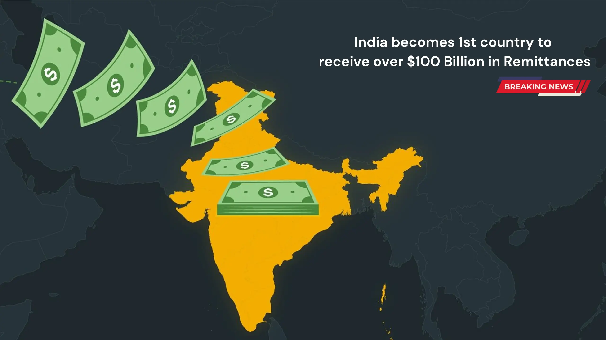 World Record: India Becomes 1st Country To Receive Over $100 Billion In ...