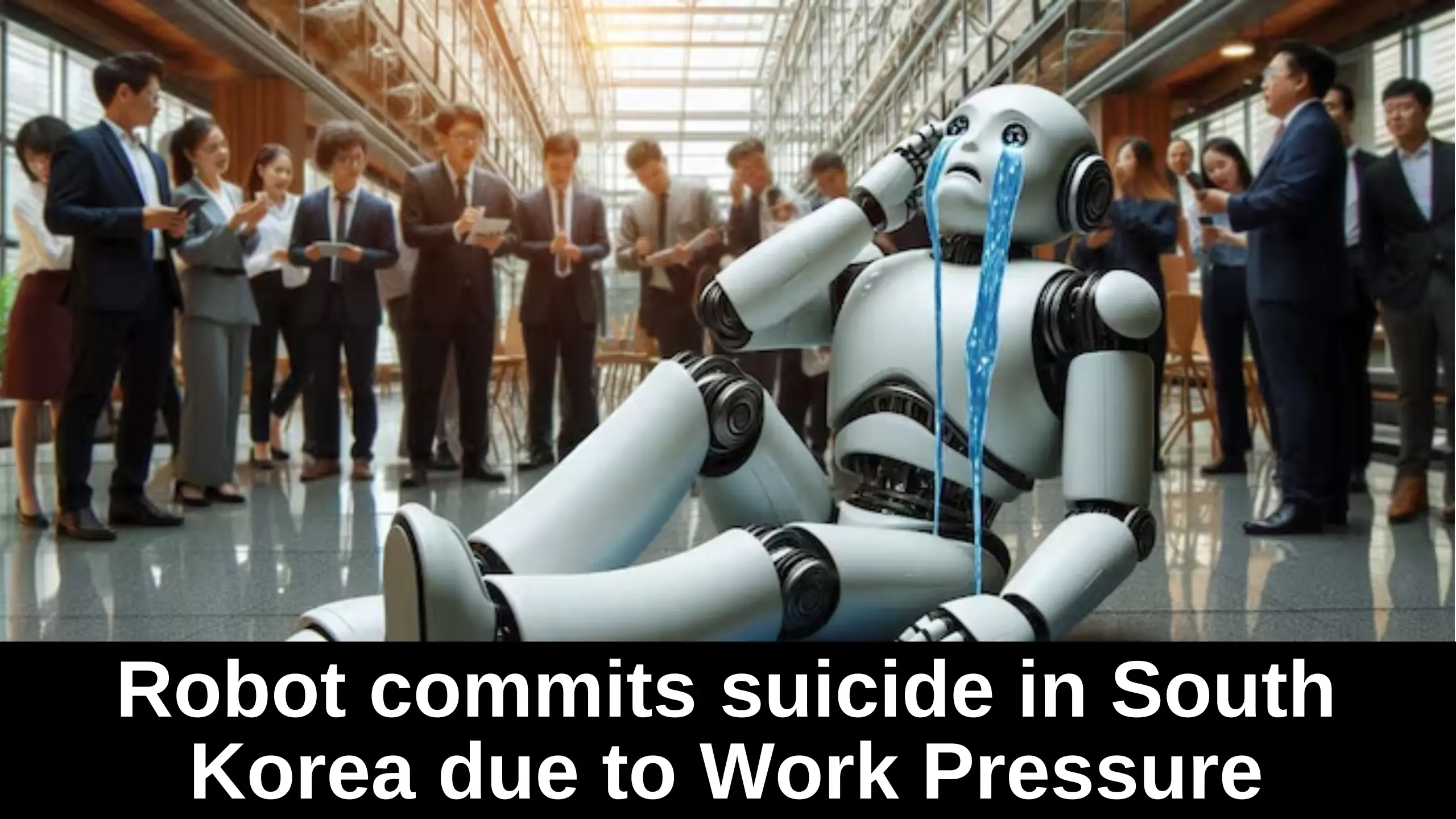 Robot commits suicide in South Korea due to Work Pressure