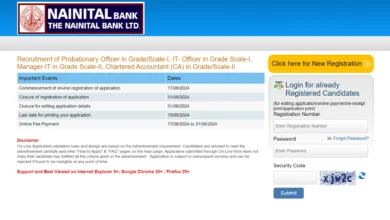 Nainital Bank PO Recruitment 2024 Notification Out, Apply Online for Probationary Officers