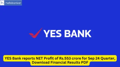 YES Bank reports NET Profit of Rs.553 crore for Sep 24 Quarter, Download Financial Results PDF