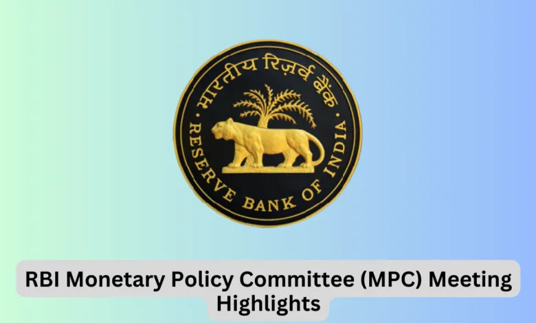 RBI Monetary Policy Committee (MPC) Meeting Highlights, Read important decisions taken in meeting