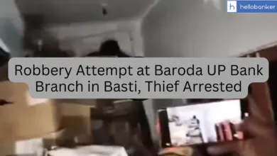 Robbery Attempt at Baroda UP Bank Branch in Basti, Thief Arrested