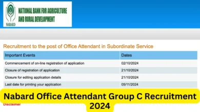 Nabard Office Attendant Group C Recruitment 2024, Rs.35000 Salary, Apply Now