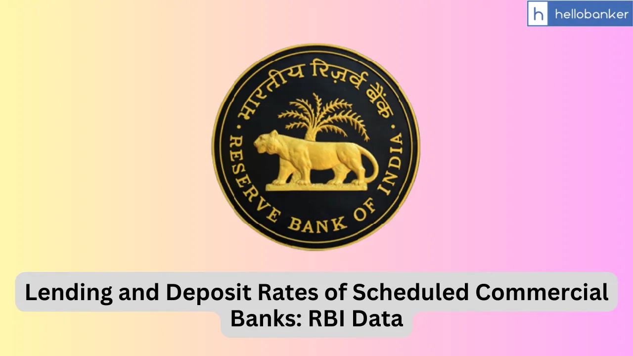 Lending and Deposit Rates of Scheduled Commercial Banks: RBI Data