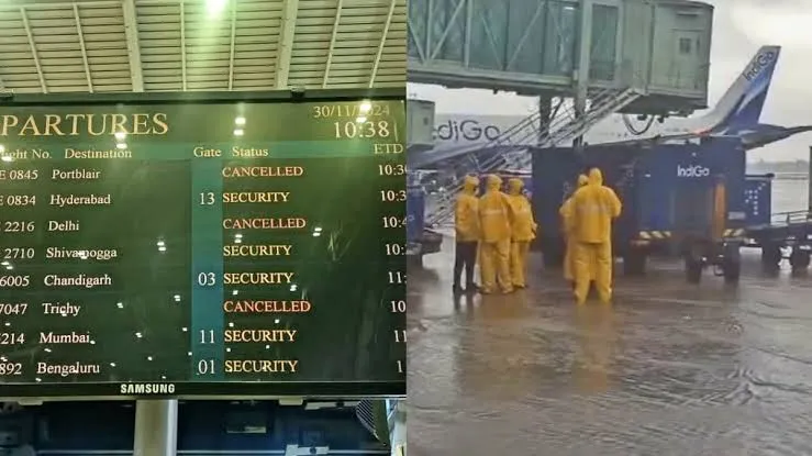 Cyclone Fengal: Heavy Rainfall in Tamil Nadu and Puducherry, Airport Closed, Trains Postponed