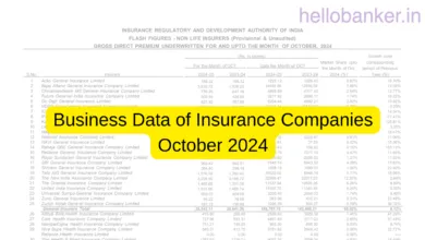 Business Data of Insurance Companies upto October 2024 [Download PDF]