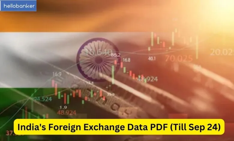 India Foreign Exchange Data PDF (Till Sep 24)