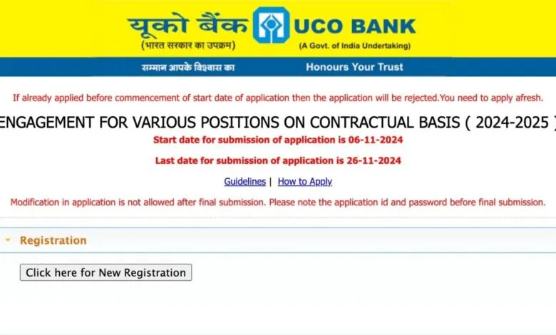 UCO Bank Vacancy Released for Scale 2, 3, 4 Posts