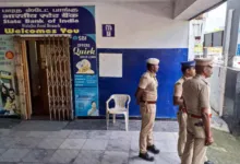 Robbery attempt at SBI Branch in Triplicane Chennai