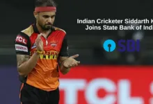 Indian Cricketer Siddarth Kaul Joins State Bank of India