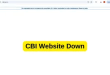 CBI website is down: cbi.gov.in shows error - requested service is temporarily unavailable