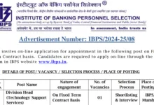 IBPS Recruitment 2025: Post Details, Vacancies, Qualifications and Application Process