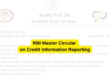 RBI has released New Master Circular on Credit Information Reporting [Download PDF]