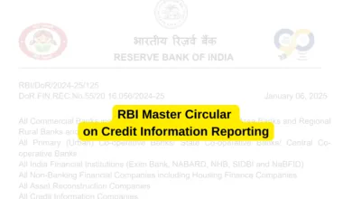 RBI has released New Master Circular on Credit Information Reporting [Download PDF]