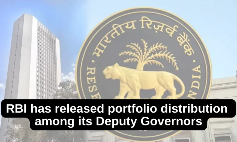 RBI has released portfolio distribution among its Deputy Governors