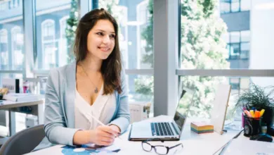 Woman Female Bank Employee