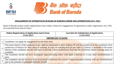 Bank of Baroda Apprentice Recruitment 2025 Notification Out and Apply Online for 4000 Posts