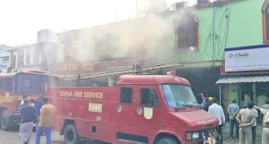 Fire Breaks Out at Punjab National Bank Branch in Jagatsinghpur Odisha