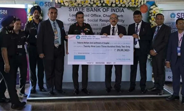 SBI Donates ₹29 Lakh to Command Hospital Chandimandir for Cancer Care