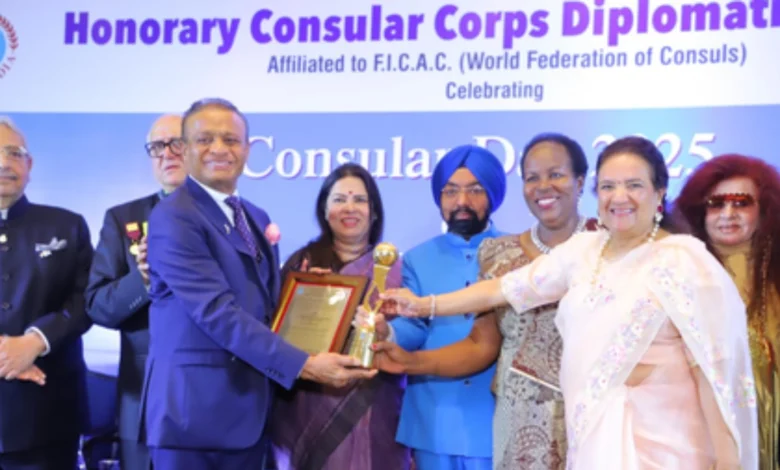 Madhusudan Agrawal Receives Prestigious 'Consular of the Year' Award for Contributions to India-Uganda Relations and Humanitarian Efforts