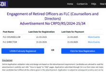 SBI Recruitment 2025 Notification Released for FLC Counsellor and Director Post