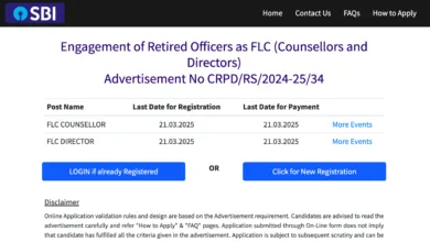 SBI Recruitment 2025 Notification Released for FLC Counsellor and Director Post