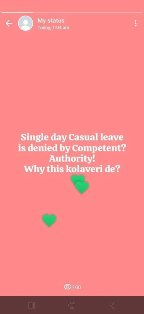 PNB Delhi Branch Manager's Whatsapp Status