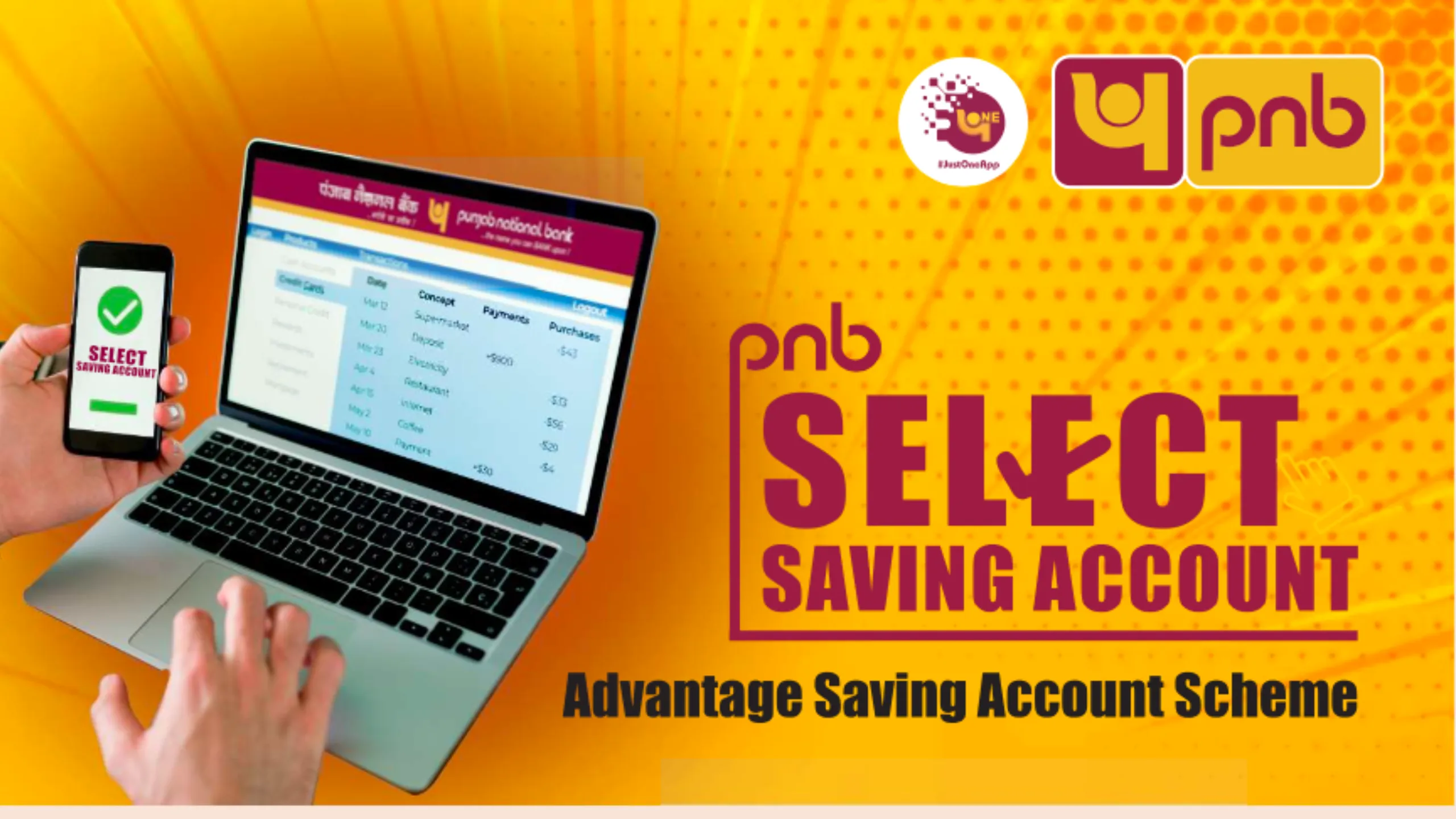 PNB Advantage Saving Account Scheme, Free Cheque Book, Free Insurance upto Rs.40 Lakh