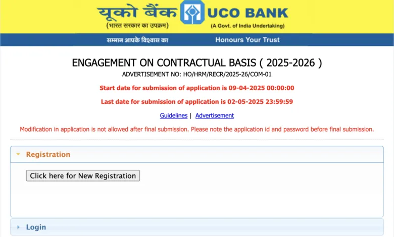 UCO Bank Vacancy Released for Treasury Advisor, Chief Risk Officer, Chief Technology Officer, Company Secretary; Apply Online