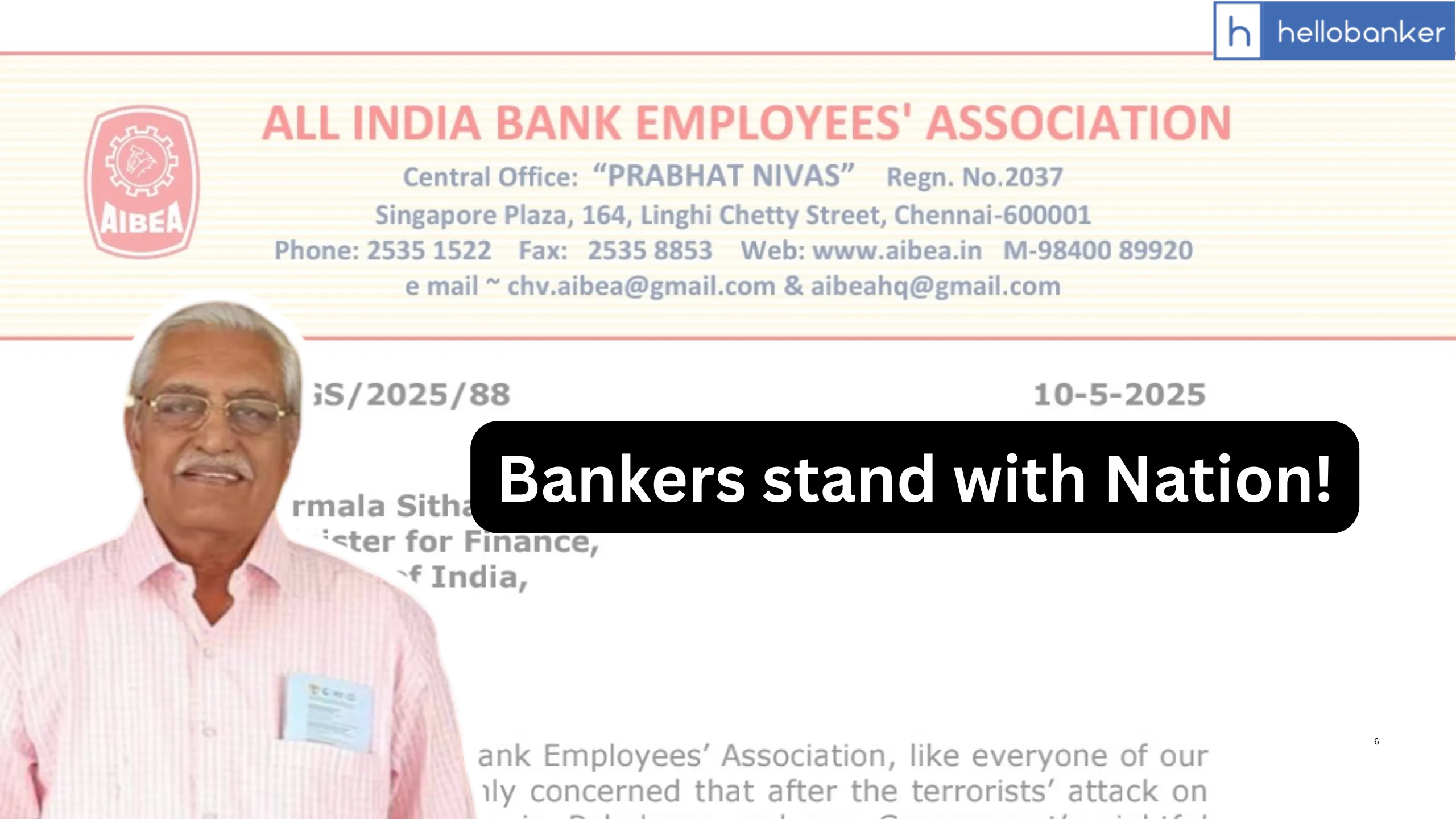 AIBEA says Bank Employees will provide service out of their Working Hours, Bankers stand with Nation!