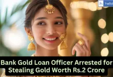 Bank Gold Loan Officer Arrested for Stealing Gold Worth Rs.2 Crore