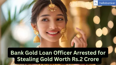 Bank Gold Loan Officer Arrested for Stealing Gold Worth Rs.2 Crore
