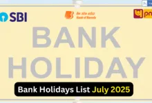 Bank Holidays July 2025, Check Complete List State Wise