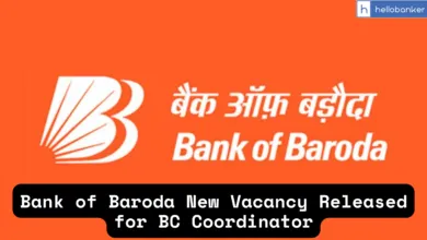 Bank of Baroda New Vacancy Released for BC Coordinator; Check Details and Apply
