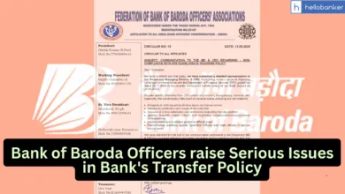 Bank of Baroda Officers raise Serious Issues in Bank's Transfer Policy, Cites Violation of DFS Guidelines