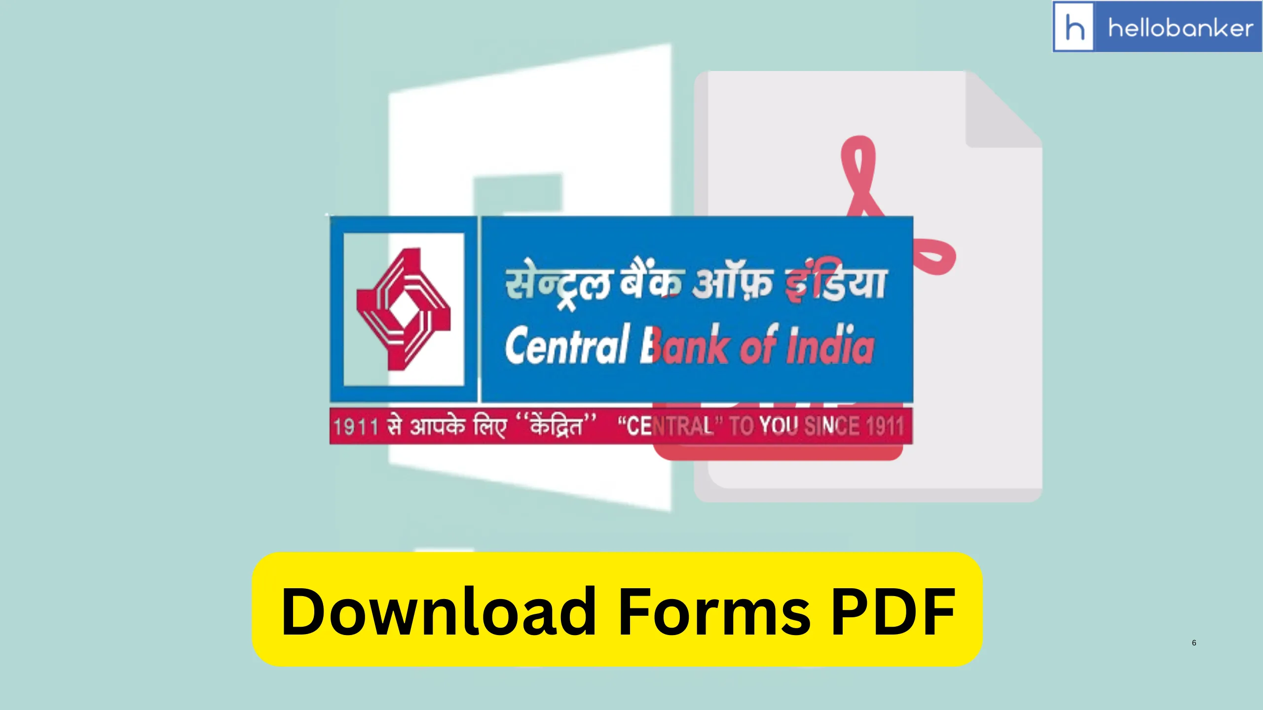 Central Bank of India Forms Download PDF