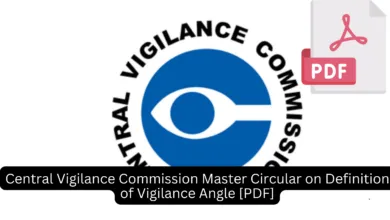 Central Vigilance Commission Master Circular on Definition of Vigilance Angle [PDF]
