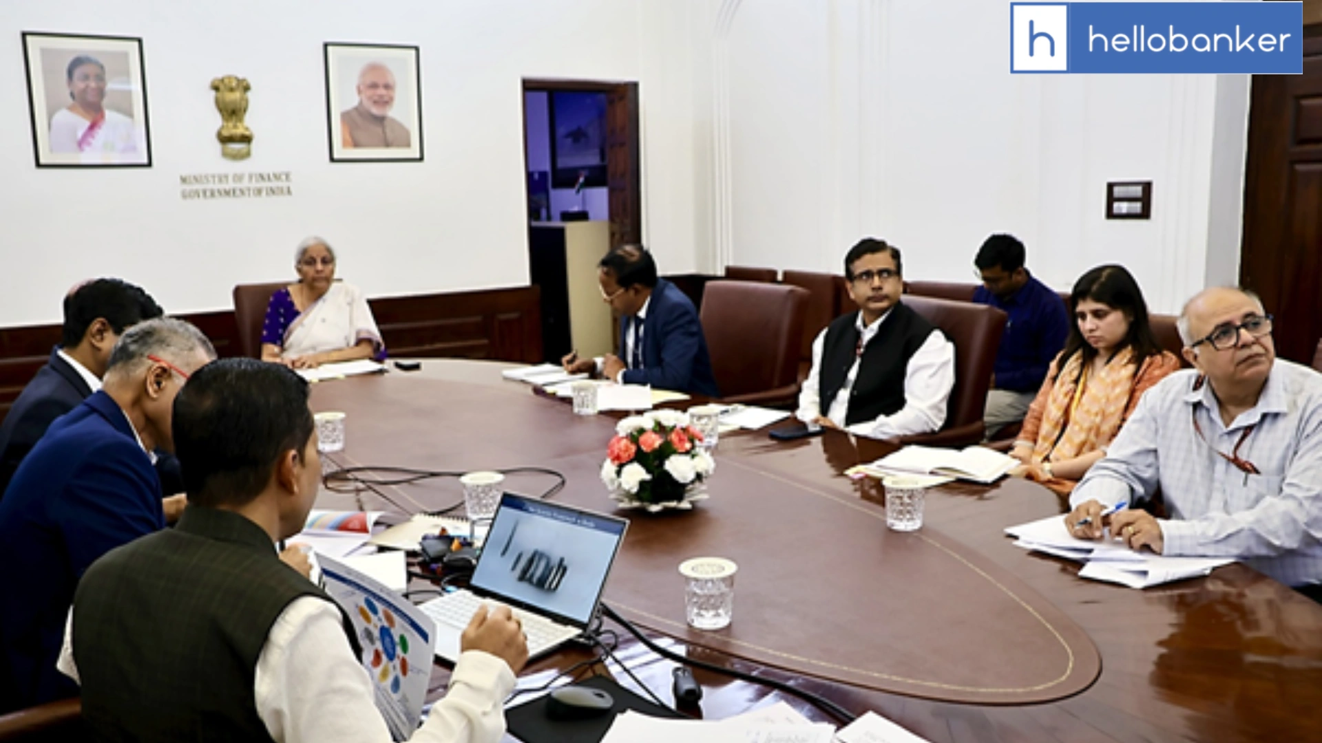 Union Finance Minister Nirmala Sitharaman Reviews Banking Sector's Cybersecurity and Operational Readiness Amid Border Tensions