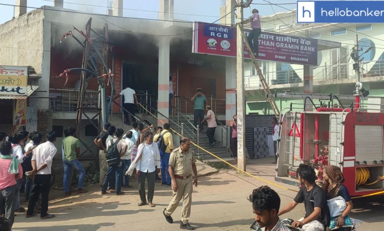 Fire Breaks Out at Rajasthan Gramin Bank in Bhusavar, Property Damaged