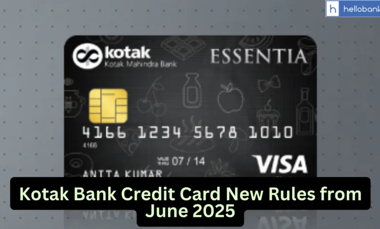 Kotak Bank Announces Major Changes to Credit Cards from June 2025, Check Here