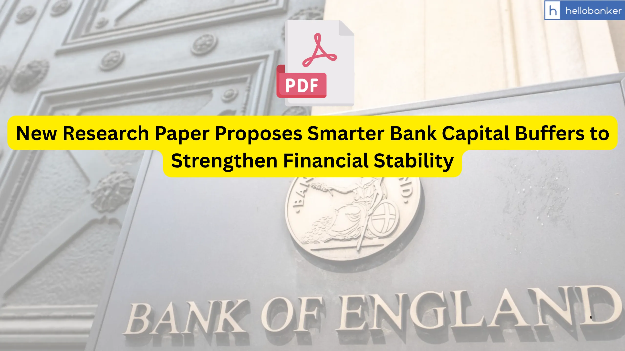New Research Paper Proposes Smarter Bank Capital Buffers to Strengthen Financial Stability