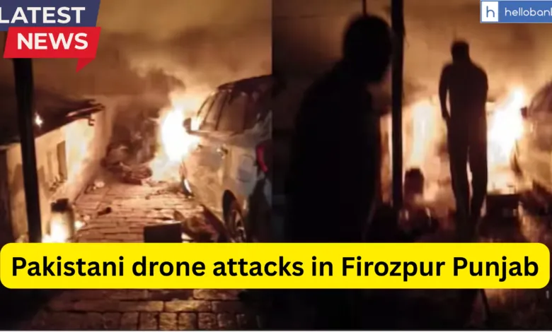 Pakistani drone attacks residential area in Firozpur Punjab; Three injured and hospitalized