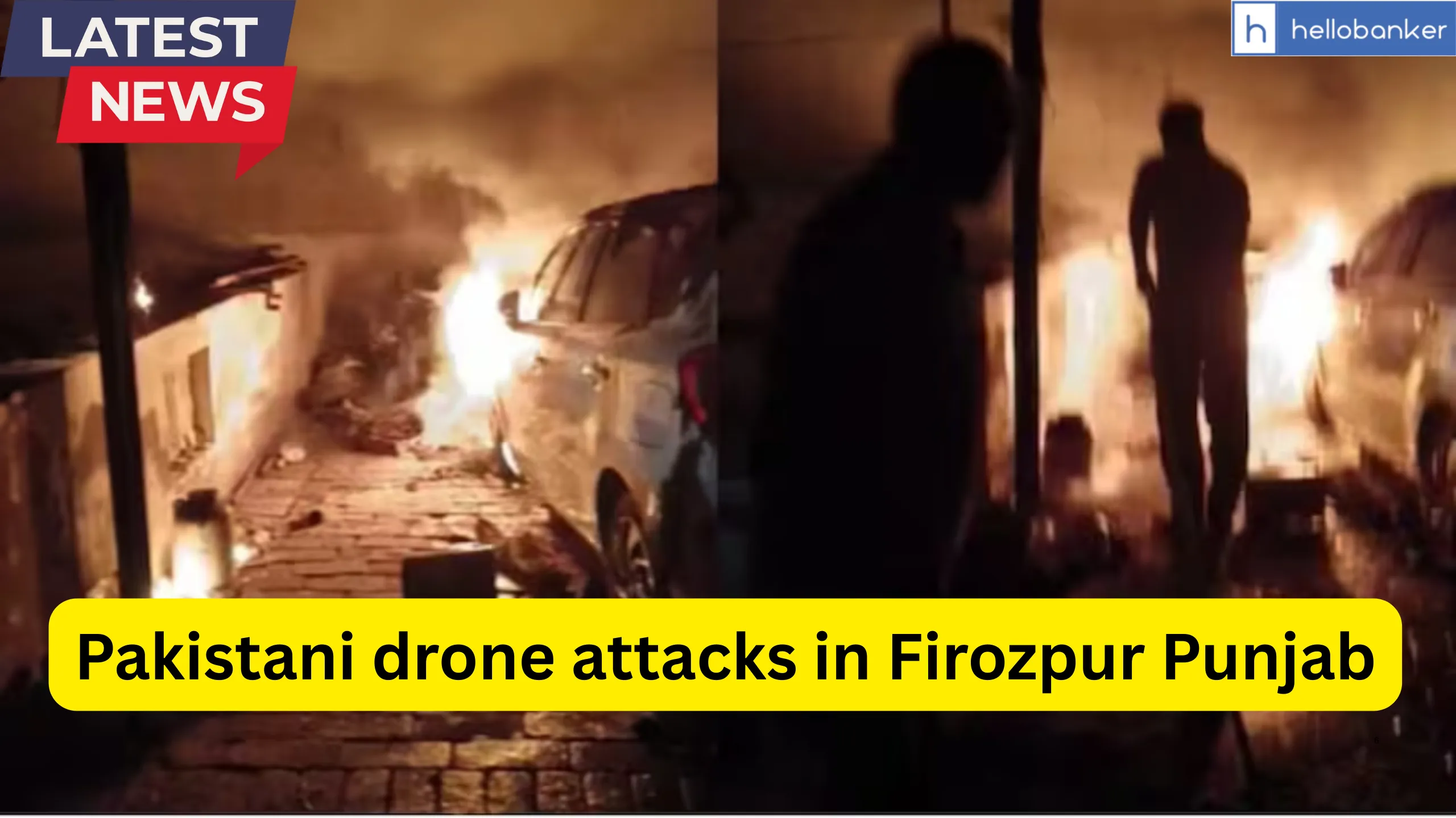 Pakistani drone attacks residential area in Firozpur Punjab; Three injured and hospitalized