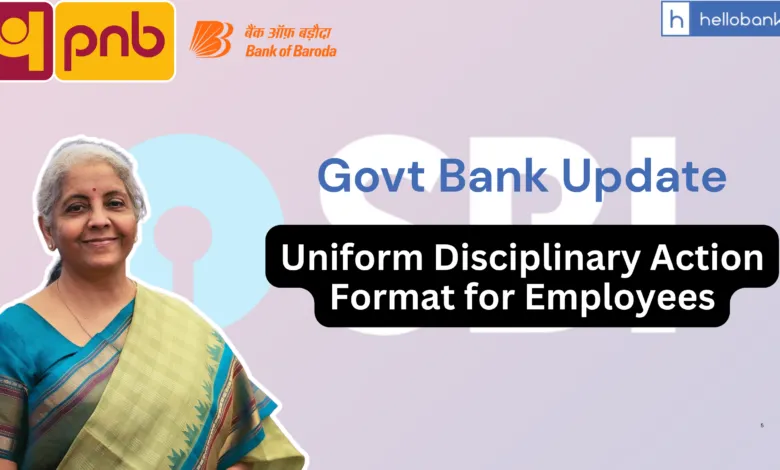 Public Sector Banks to Adopt a Uniform Disciplinary Action Format for Employees