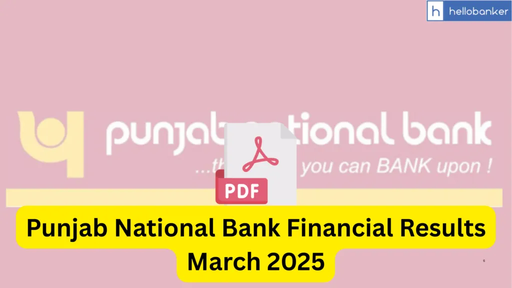 Punjab National Bank Financial Results March 2025 [PDF]
