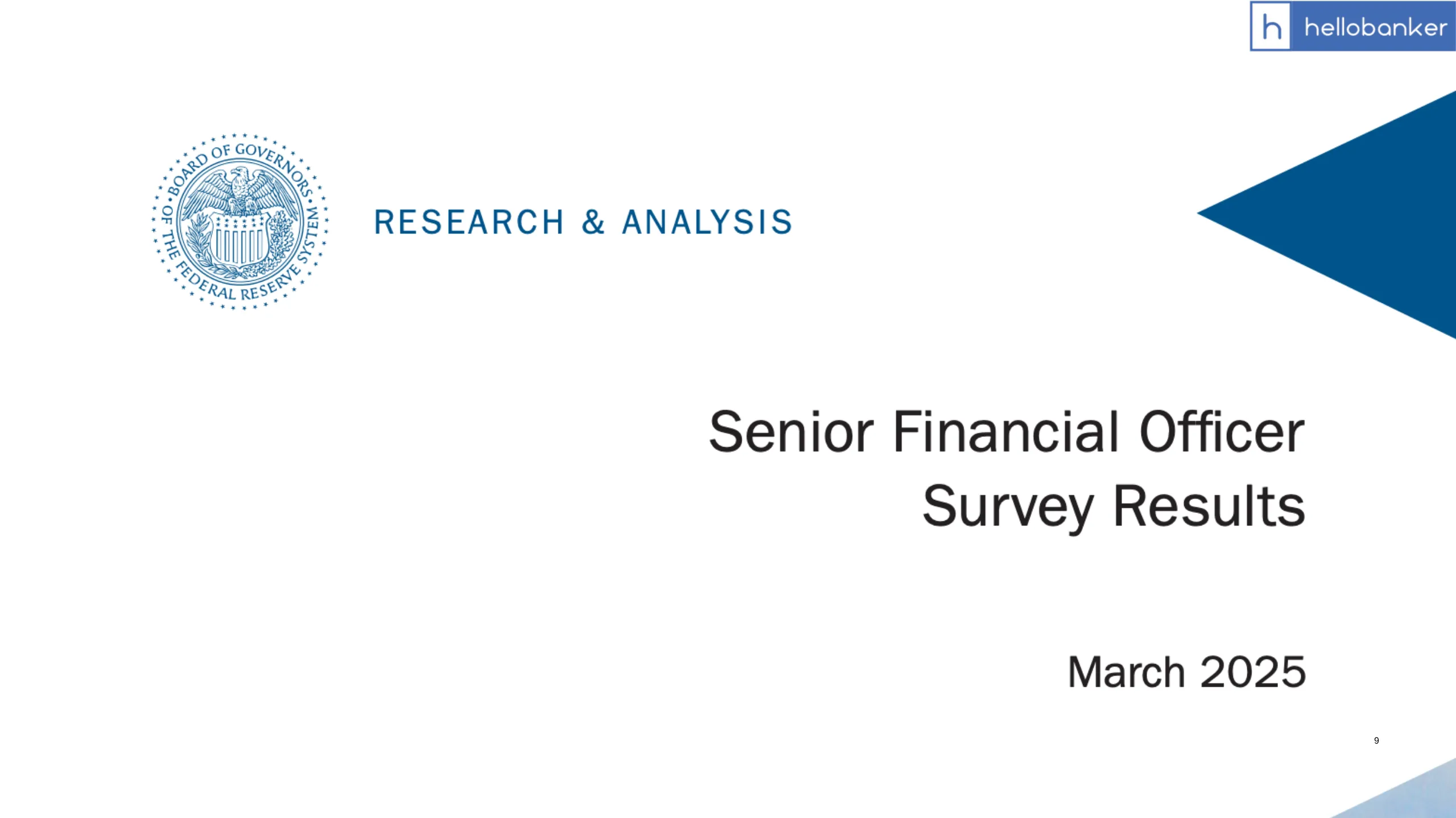 US Federal Reserve Releases Survey Results on How Banks Manage Reserve Balances