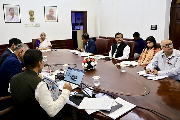 Finance Minister Nirmala Sitharaman Holds High-Level Meeting with MD and CEO of Banks